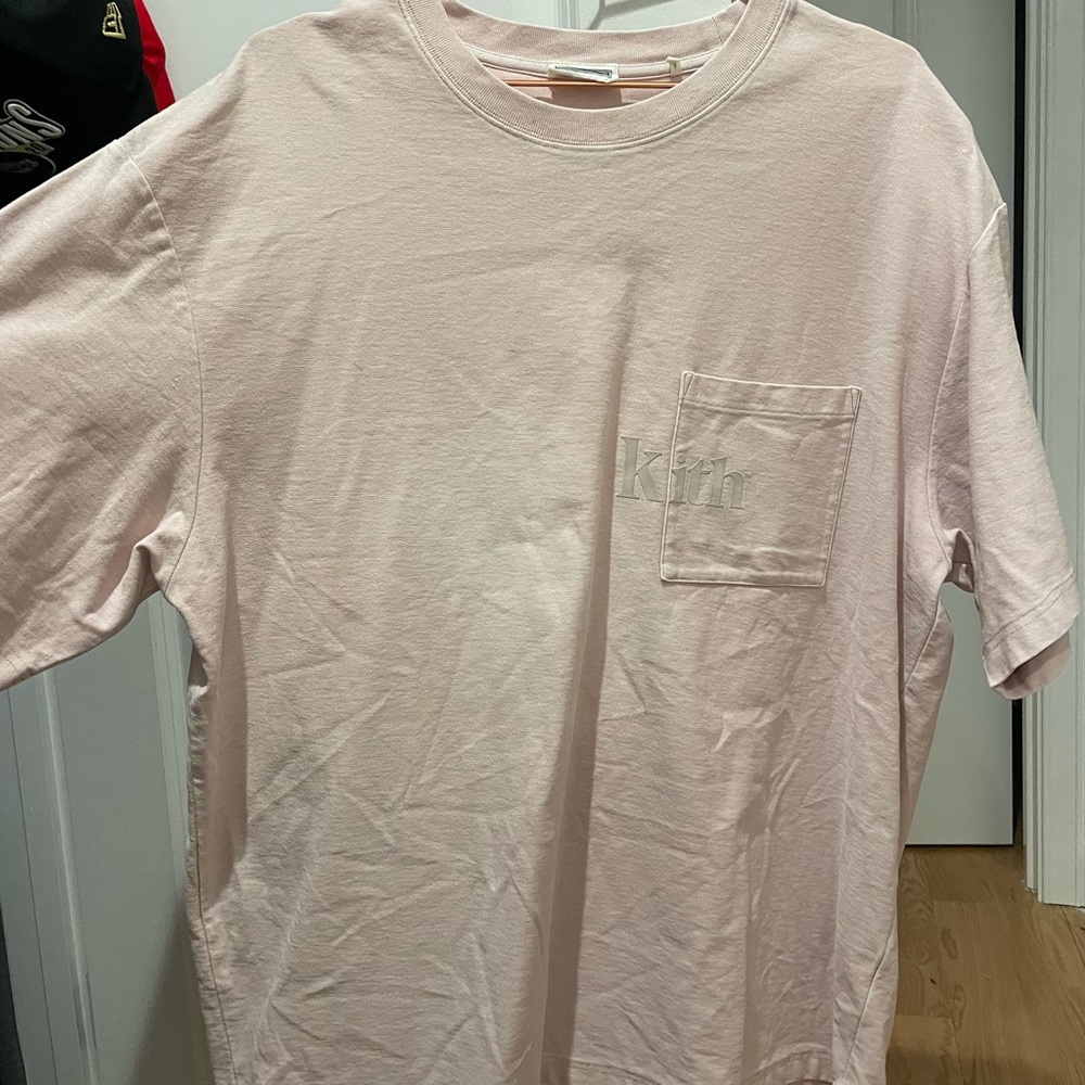 Kith Pink Short Sleeve Tee Casual Comfort